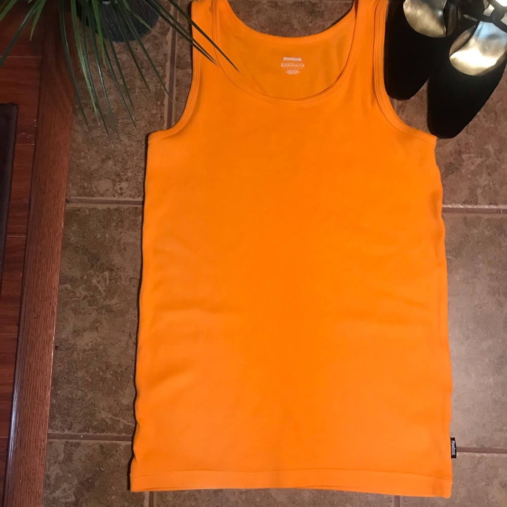 Reebok pumpkin tank top (XL)